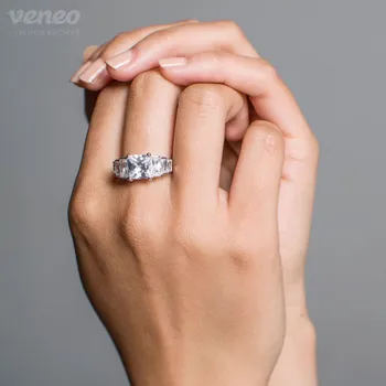 Prsten Afrodité - prsten s čirými zirkony, Materiál: Růžové zlato, ryzost 585/1000