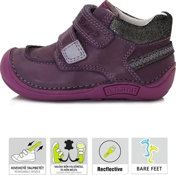 Dětská treková obuv D.D.Step D.D. step dívčí obuv 018-40C Barva: fialová, Velikost: 23