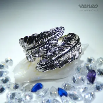 Prsten Listy kapradiny - Prsten P5043, Materiál: Růžové zlato, ryzost 585/1000