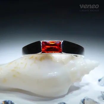 Prsten Ofelia - prsten s padparačem , Materiál: Růžové zlato, ryzost 585/1000