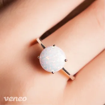 Prsten Diana 12 – prsten s australským opálem, Materiál: Stříbro, ryzost 925/1000