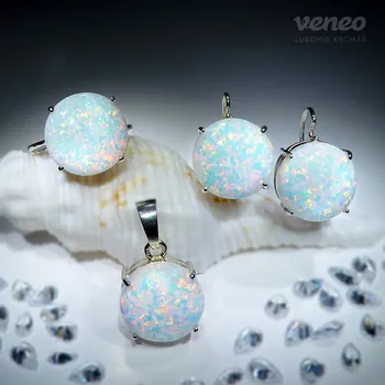 Souprava šperků Diana 14 - souprava šperků s australskými opály, Materiál: Růžové zlato, ryzost 585/1000