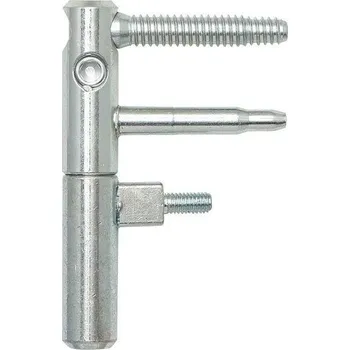 pant Dveřní závěs ANUBA 3-DIM čepy 45 mm, výška závěsu 92 mm, ø 15 mm, pozink stříbr. | Dveře a&nbsp;dveřní příslušenství Dveřní panty, Dveřní závěsy Panty na dveře SFS