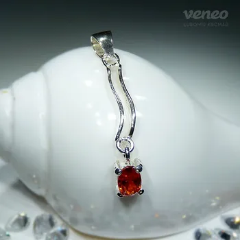 Přívěsek Ester - přívěsek s padparačem , Materiál: Bílé zlato, ryzost 585/1000