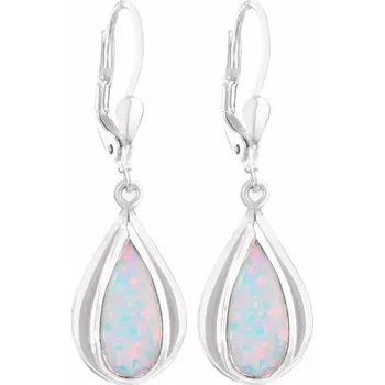 Náušnice Lara - náušnice s australským opálem, Materiál: Bílé zlato, ryzost 585/1000