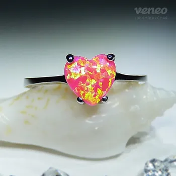 Prsten Odeta - prsten s venezuelským opálem, Materiál: Růžové zlato, ryzost 585/1000