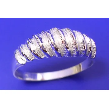 Prsten Prsten s plastikou P027, Materiál: Stříbro, ryzost 925/1000