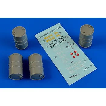 Plastikový model Aerobonus 1/48 US 55 gallon barrels (vertical position)