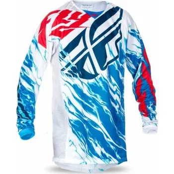 Moto dres Dres Fly Racing Kinetic Relapse 2017 (červená/bílá/modrá) L