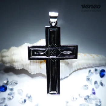 Přívěsek Přívěsek kříž Z429R, Materiál: Bílé zlato, ryzost 585/1000