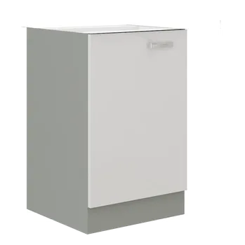 Kuchyňská skříňka Spodní skříňka BIANKA bílý lesk-šedá 40 D 1F BB