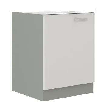 Kuchyňská skříňka Spodní skříňka BIANKA bílý lesk / šedá 60 D 1F BB