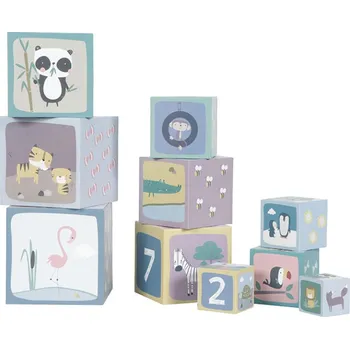 Dřevěná hračka Tiamo 4446-LD Little Dutch kostky komín