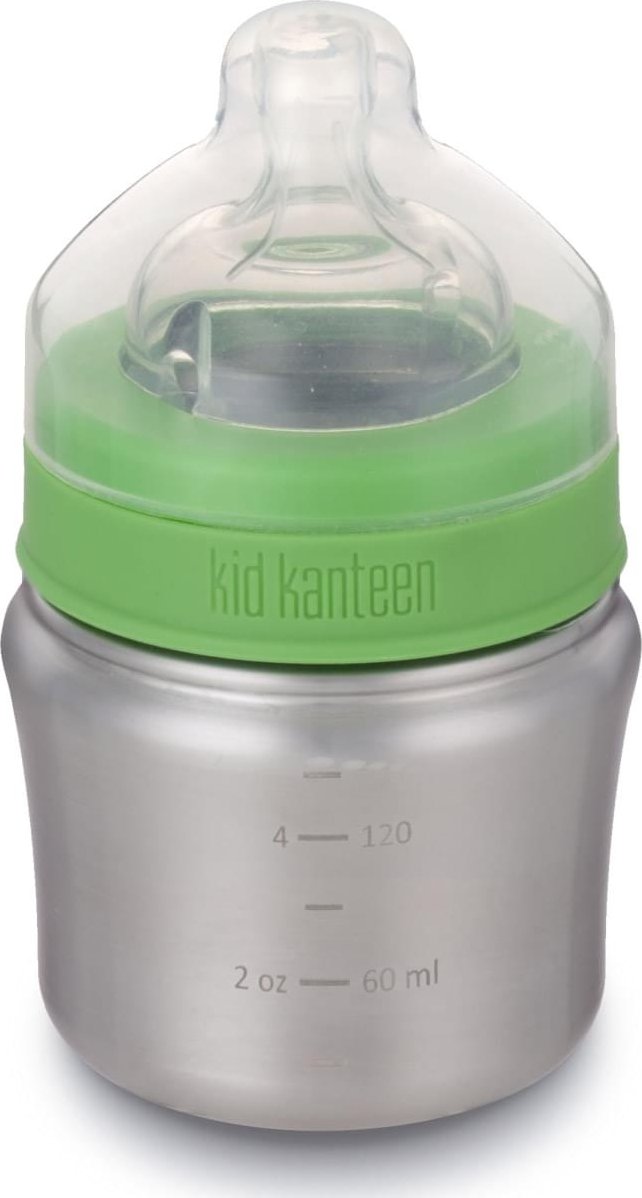 Klean Kanteen Baby Bottle w/Slow Flow Nipple 148 ml Brushed Stainless