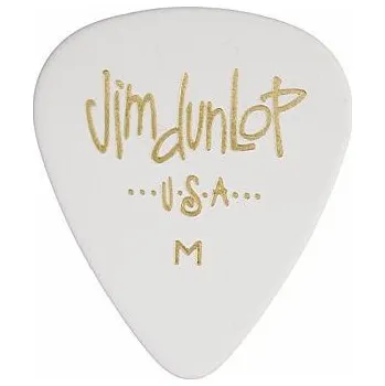 Trsátko Dunlop 483P01MD Classic Celluloid Medium White