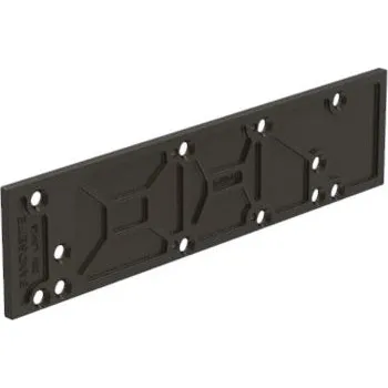 Zavírač dveří G-U BKS OTS 430 montážní deska Barva: Tmavě hnědá (RAL 8022)