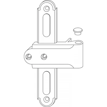 Okno MACO RUSTICO křížový závěs MV přímý, odstup šroubů 26 mm, černá | Okna Kování na okenice