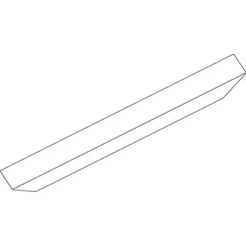 Stavební profil Krycí profil OL90, 3000 mm, hliník, vypal. lak RAL 9016 | Stavebniny Okapnice Profily proti větru a&nbsp;dešti - Okapnice-Nelze poslat Zásilkovnou