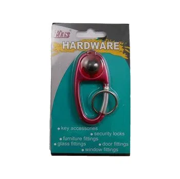 Karabina se světlem stříbrná poslední 3 ks | Železářství Klíče, příslušenství Příslušenství, přívěšky, visačky Přívěsky na klíče, popruhy na klíče