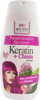 Šampon Bione Cosmetics regenerační šampon Keratin + Chinin 260 ml