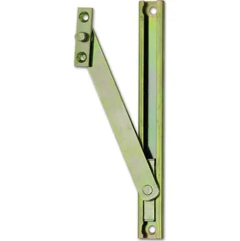 Okno Nůžky pro sklopné okno - skryté, se závěsnou deskou, ocel žlutě pasivovaná | Okna Okenní aretace, otvírače