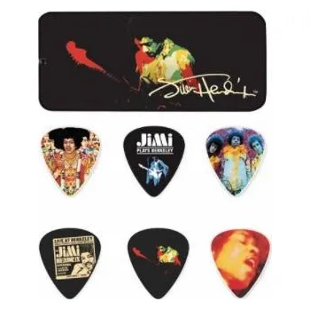 Příslušenství pro strunný nástroj Dunlop JHPT04H Jimi Hendrix Pick Tin Band of Gypsys