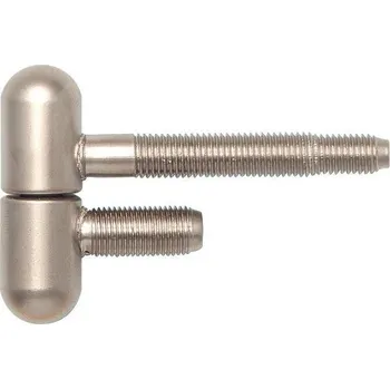 pant Záv.pro ocel.zárubně 2-dílný, se zakul.hl., ø 16mm, v 50,5 mm, ocel ponikl.matná | Dveře a&nbsp;dveřní příslušenství Dveřní panty, Dveřní závěsy Panty na dveře SFS