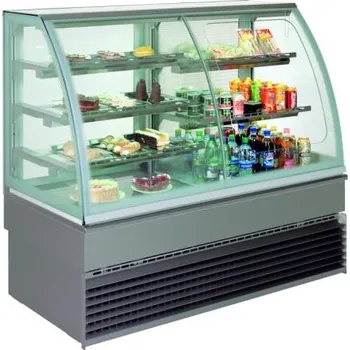 Vinotéka Vitrína chladící obslužná Georgia 3, nerezová, 150 cm, cukrářská Sleva 11453Kč