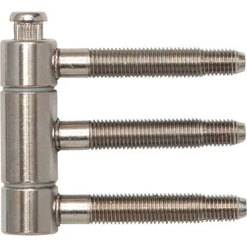 pant Závěs k nasunutí 3-dílný pro falc.dřev.dveře Ø 18 mm, výška 61 mm, ocel ponikl. | Dveře a dveřní příslušenství Dveřní panty, Dveřní závěsy Panty na dveře SFS