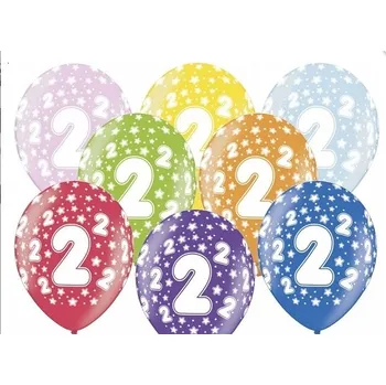 Balónek Narozeninové balonky - 2. narozeniny - 5 ks