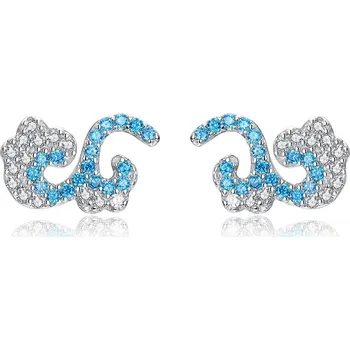 Náušnice Elenys náušnice Třpytivé mořské vlny