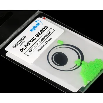 Plastové hlavičky Sybai Plastic Beads Matt Fluo Chartreuse