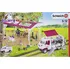 domeček pro figurky Schleich 42403 Jezdecká škola s pick-upem a přívěsem