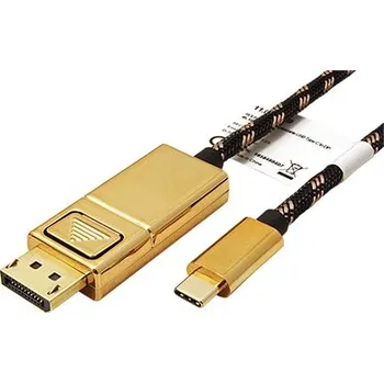 Redukce ROLINE GOLD Kabel USB C(M) -> DisplayPort(M), 4K@60Hz, 2m - 11.04.5849