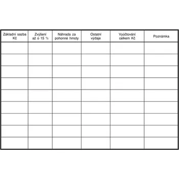 Tiskopis Kniha jízd a6 soukr.vozidla OPTYS