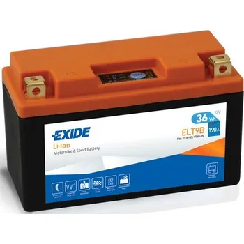 Motobaterie Exide ELT9B 12V 3Ah 190A