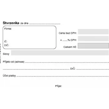Tiskopis Stvrzenka A6, samopropisovací, PT070, Baloušek
