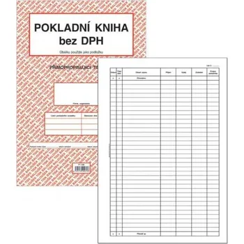 Pokladní kniha bez DPH, samopropisovací, PT238,Baloušek