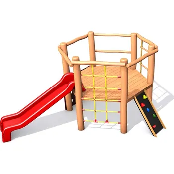 Dětské hřiště Sestava se skluzavkou z akátu I. - šestistěn