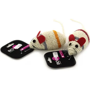 BOBBY sisalová myška pro kočky, 21 cm