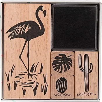 Dětské razítko RICO Sada razítek 5ks - Tropical Spring