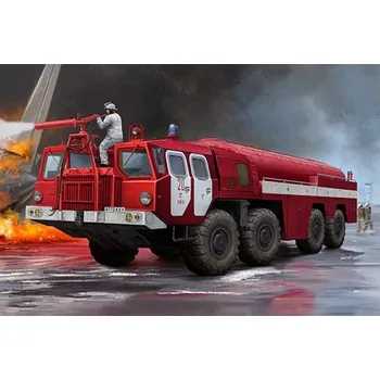 Plastikový model Trumpeter 1/35 Airport Fire Fighting Vehicle AA-60 (MAZ-7310) 160.01