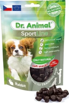 Pamlsek pro psa Dr. Animal SportLine králičí 100 g