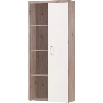 Obývací stěna Policová skříň s regálem CHERIS - san marino/cream