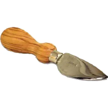 Vánoční dekorace Ornatis Dřevěný nůž na sýry z olivového dřeva Provedení: Přírodní bez malování, Velikost stojících figur dospělých postav: 13x3,5x2,5 cm
