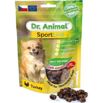 Pamlsek pro psa Dr. Animal SportLine krůtí 100 g