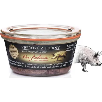 Via Delicia Vepřové maso z udírny uzené bukovým kouřem 210 g