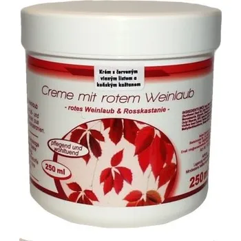 Tělové mléko Reinex, Německo Krém s výtažkem červených vinných listů a koňského kaštanu 250 ml