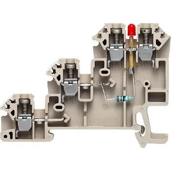Weidmüller DLI 2.5/LD-GN/PNP +- DB W řada, Svorka iniciátoru/aktoru, Jmenovitý průřez: 2.5 mm2, Šroub