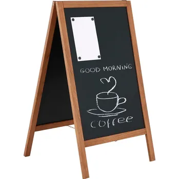 Kancelářský nábytek Dřevěný poutač 460x680 - Tmavě hnědý